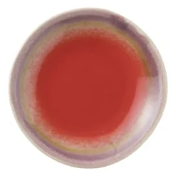 Theezakjeshouder Roots - rood/paars - ø10x1.5 cm