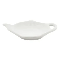 Theezakjeshouder - wit porselein
