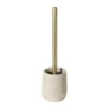 Toiletborstel marmer - beige - ø10x37 cm
