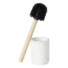 Toiletborstel Terrazzo - wit - ø10x37.5 cm