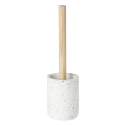 Toiletborstel Terrazzo - wit - ø10x37.5 cm