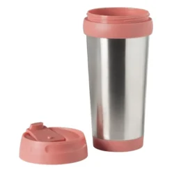 Travel beker - roze - 450 ml