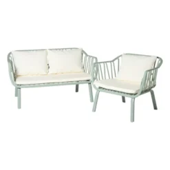 Tuinfauteuil como - groen - 68x78x63 cm