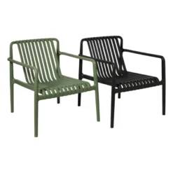 Tuinfauteuil Lea - groen - 75.5x75.5x66.5 cm