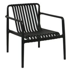 Tuinfauteuil Lea - zwart - 75.5x75.5x66.5 cm