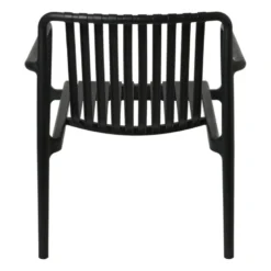 Tuinfauteuil Lea - zwart - 75.5x75.5x66.5 cm