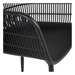 Tuinstoel elisa - zwart - 63x53x85 cm