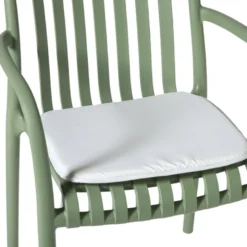 Tuinstoel kussen - beige - 38x41 cm