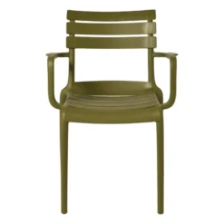 Tuinstoel met armleuning Napoli - groen - 83x55x48 cm