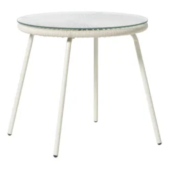 Tuintafel Hawaii - beige/transparant - ø45x42 cm