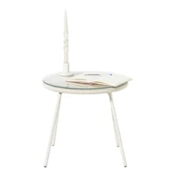 Tuintafel Hawaii - beige/transparant - ø45x42 cm