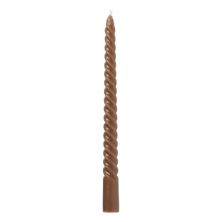 Twisted dinerkaars - terra - ⌀2x25 cm
