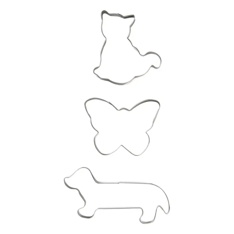 Uitsteekvormpjes dieren - set van 3