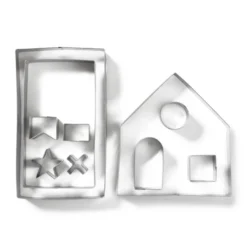 Uitsteekvormpjes gingerbread huis - set van 10