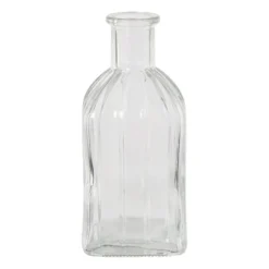 Vaasje mini - transparant - 6.5x6.5x13.5 cm - diverse varianten