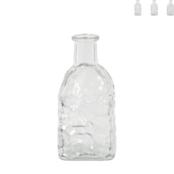 Vaasje mini - transparant - 6.5x6.5x13.5 cm - diverse varianten
