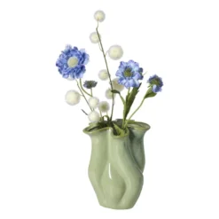 Vaas reactive glaze groot - groen - 24.3x19.7x17.3 cm