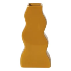 Vaas wave - geel - 17x8x5.5 cm
