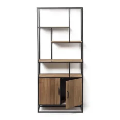 Vakkenkast Charlie met deuren - 73x33x170 cm