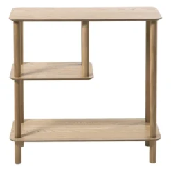 Vakkenkast Scandi laag - naturel - 75x75x30 cm