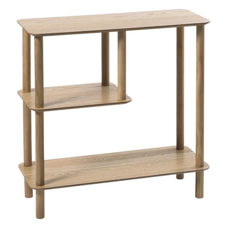 Vakkenkast Scandi laag - naturel - 75x75x30 cm