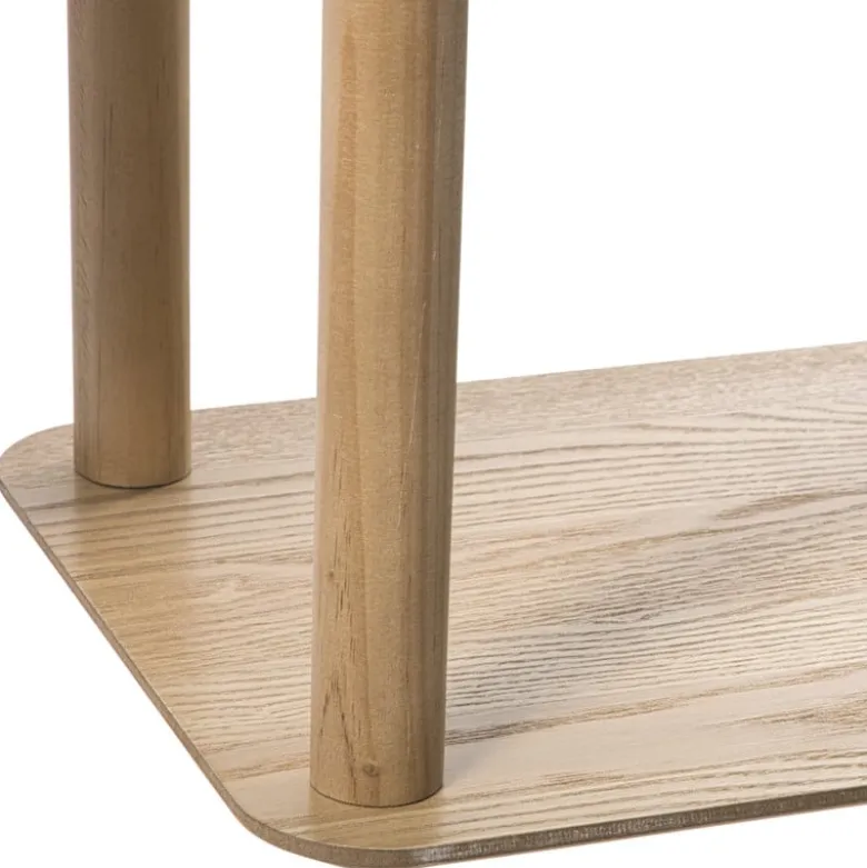 Vakkenkast Scandi laag - naturel - 75x75x30 cm