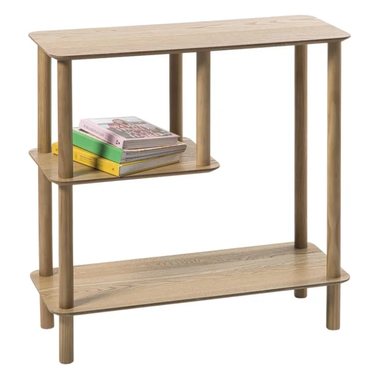 Vakkenkast Scandi laag - naturel - 75x75x30 cm