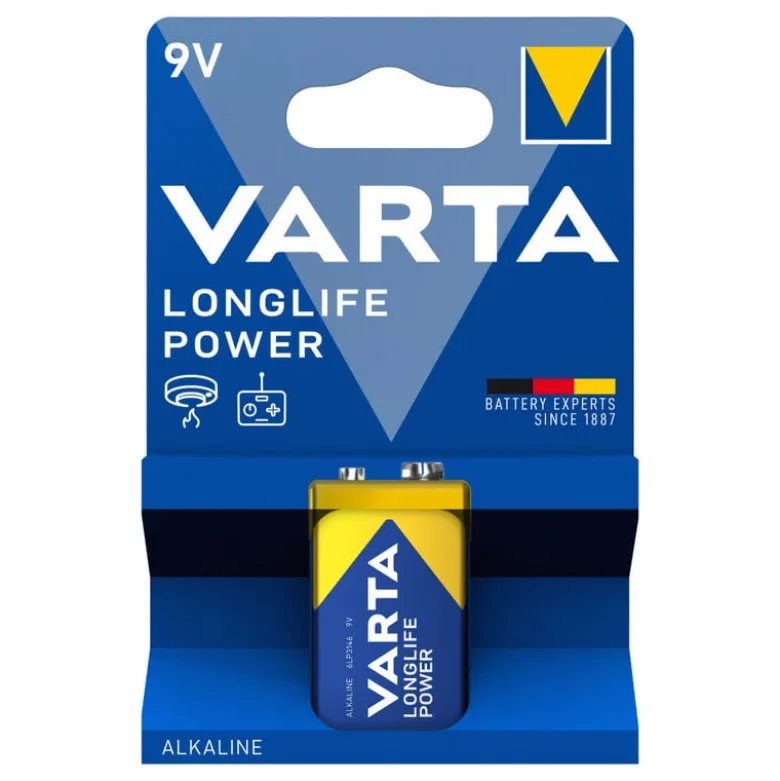 Varta longlife power 9V batterij