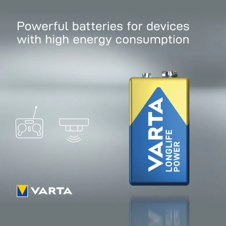 Varta longlife power 9V batterij
