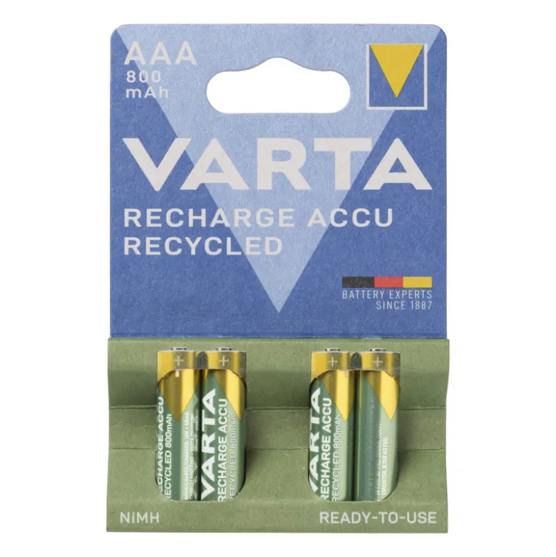 Varta oplaadbare AAA batterijen - set van 4