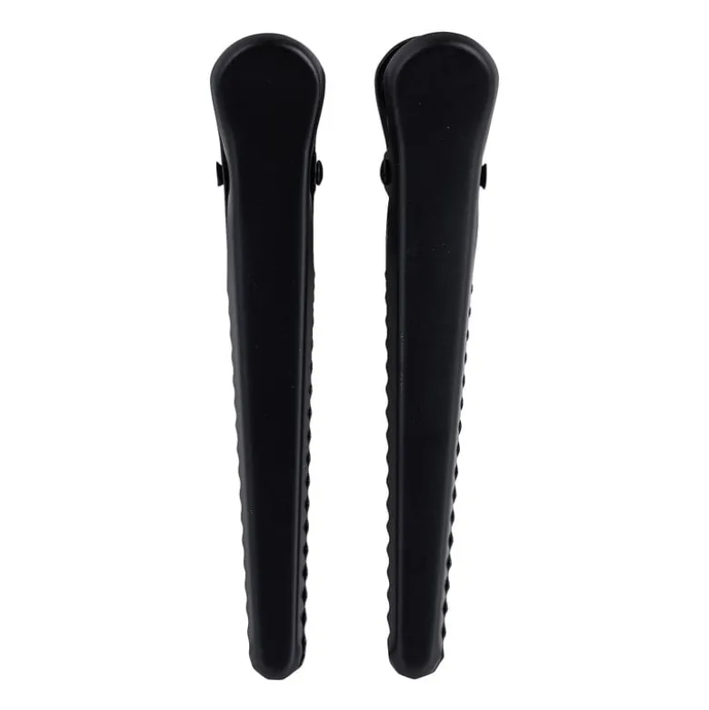 Vershoudclips zwart - 12 cm - set van 2