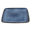 Vierkant bord Toscane - donkerblauw - 20 cm