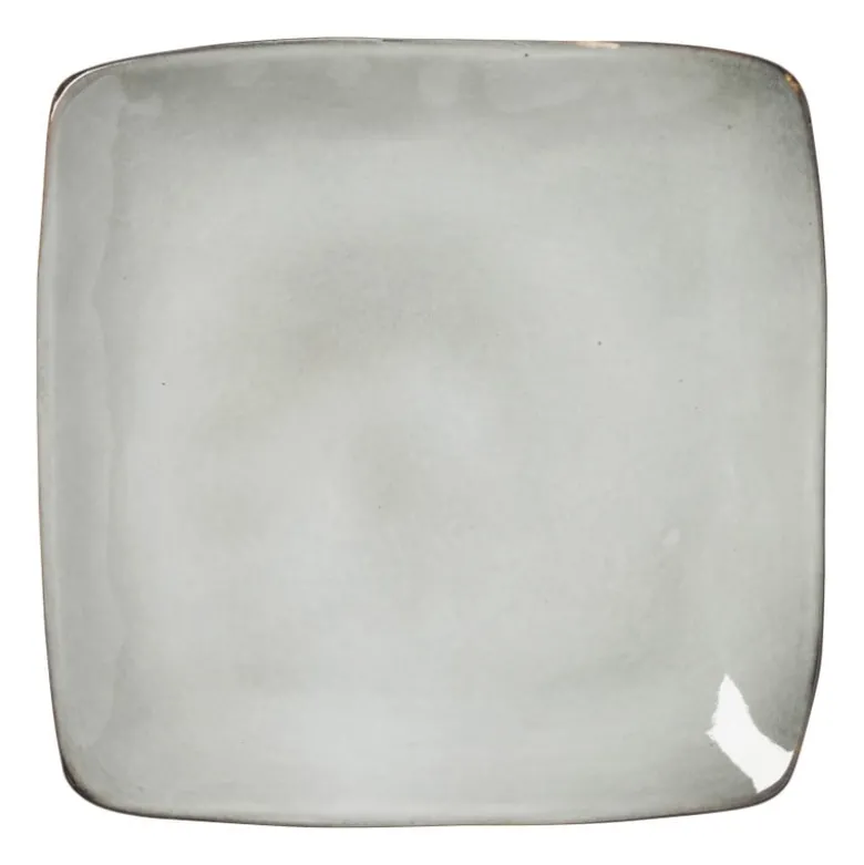Vierkant bord Toscane - grijs - 20 cm