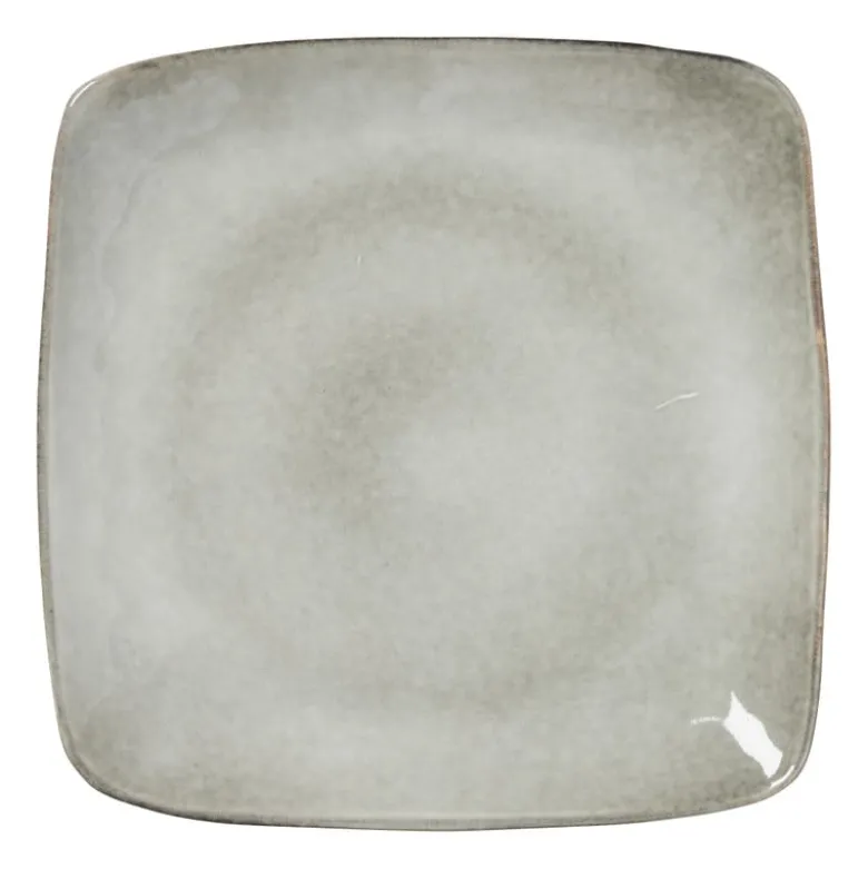 Vierkant bord Toscane - grijs - 25 cm