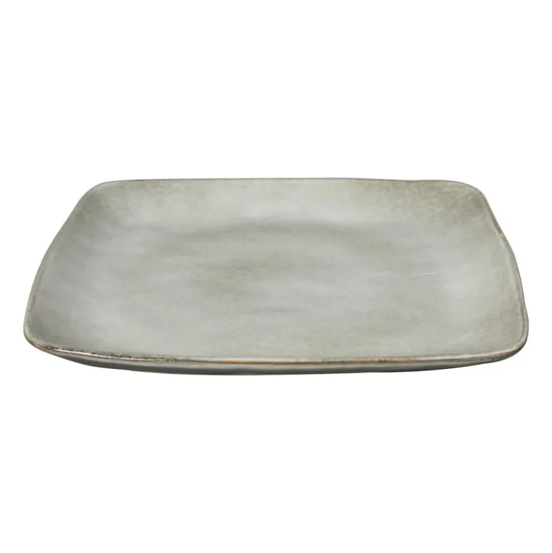 Vierkant bord Toscane - grijs - 25 cm