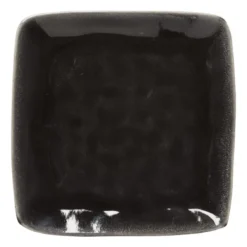 Vierkant bord Toscane - zwart - 20 cm