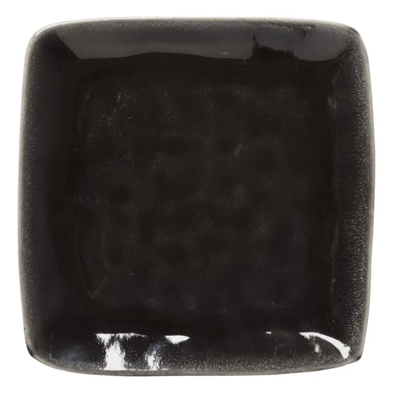 Vierkant bord Toscane - zwart - 20 cm