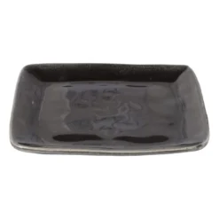 Vierkant bord Toscane - zwart - 20 cm