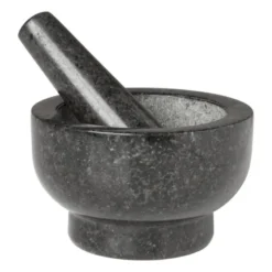 Vijzel graniet - zwart - ø12.5x7.5 cm