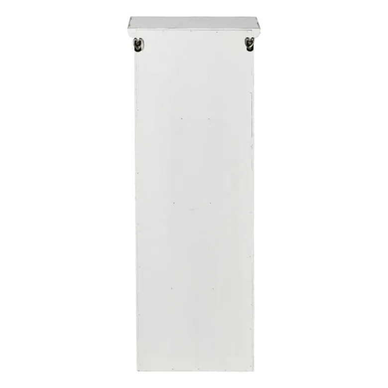 Vitrinekast 1 deur - wit - 80x30x15 cm