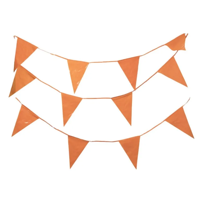 Vlaggenlijn oranje - 10 meter