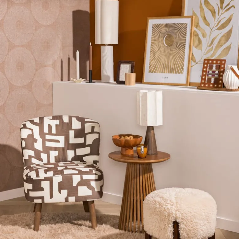 Vloerkleed fluffy - bruin -150x230 cm