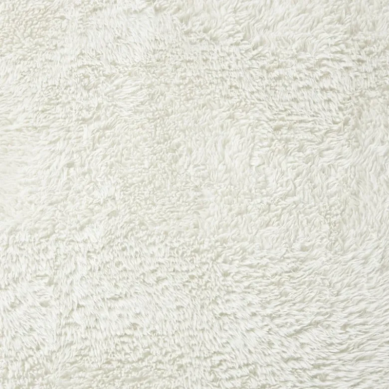 Vloerkleed fluffy ovaal - wit - 120x180 cm