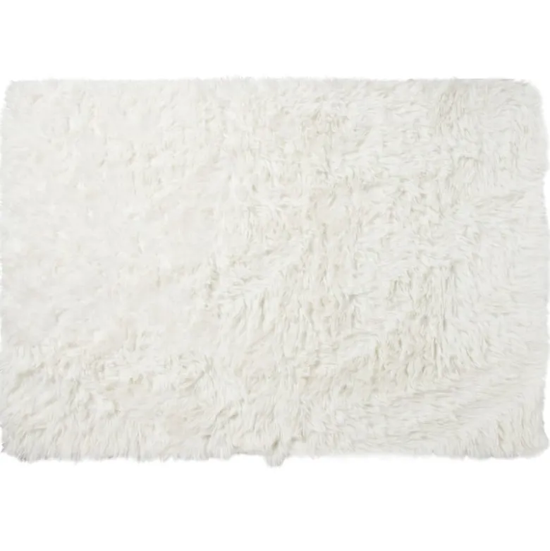 Vloerkleed fluffy - wit - 150x230 cm
