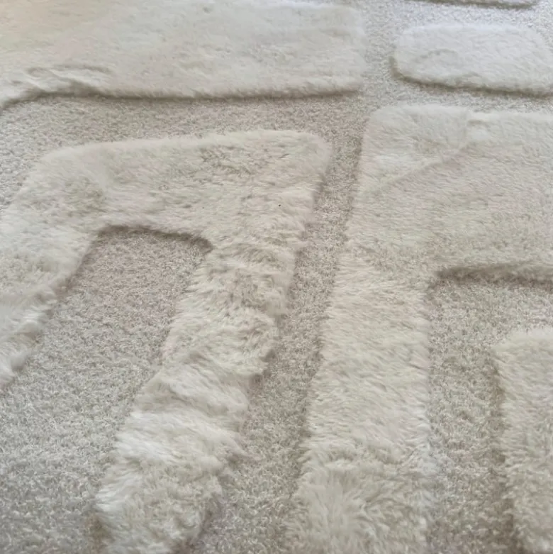 Vloerkleed native ovaal - wit - 120x180 cm