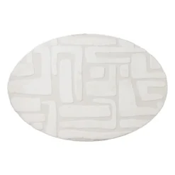 Vloerkleed native ovaal - wit - 120x180 cm