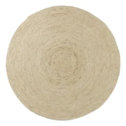 Vloerkleed riet - naturel - ø120 cm