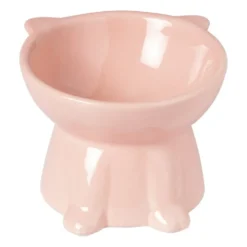 Voerbak voor kat - roze - ø10.3x13 cm