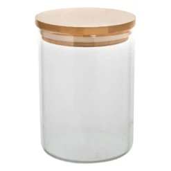 Voorraadpot bamboe deksel - 9.5x13.5 cm