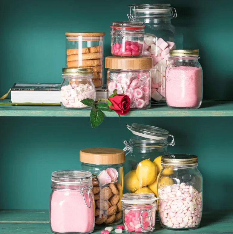 Voorraadpot klemdeksel - rond - 200 ml